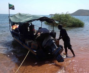 Loading up Gombe boat